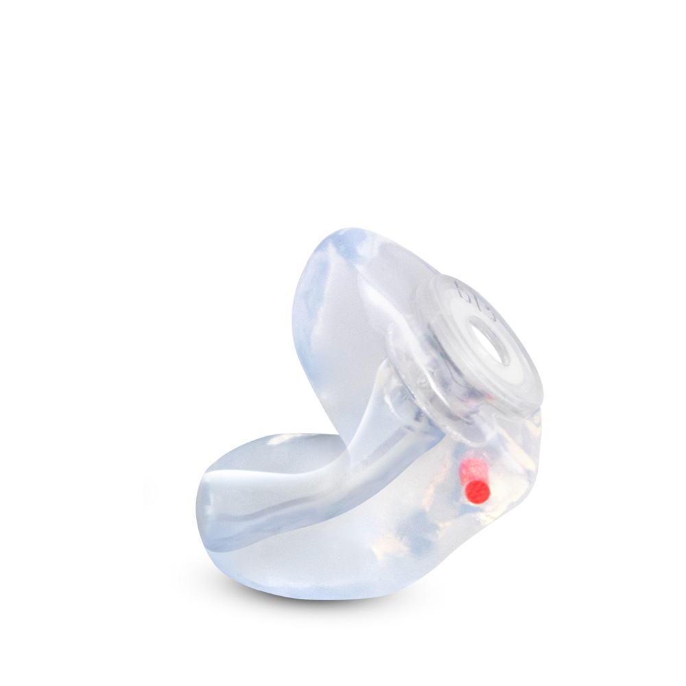 Transparante maatwerk muziekoordop Variphone MEP 2G Music